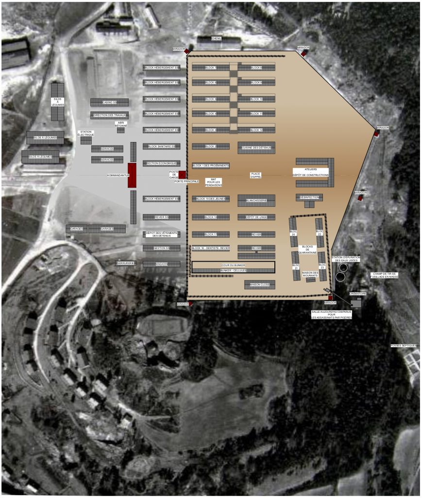 Plan du camp de Flossenbürg